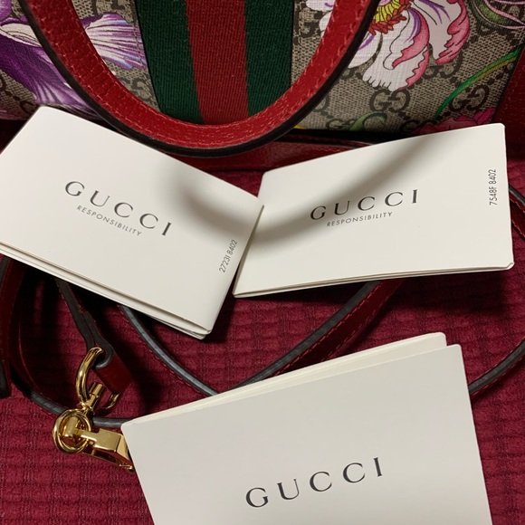 Authentic gucci ophidia floral collection tote with strap - Picture 3 of 7